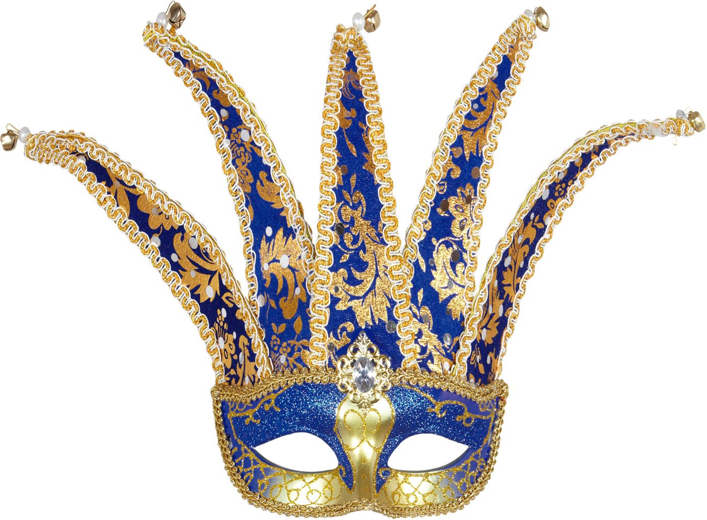 Goud Blauw Nar Oogmasker