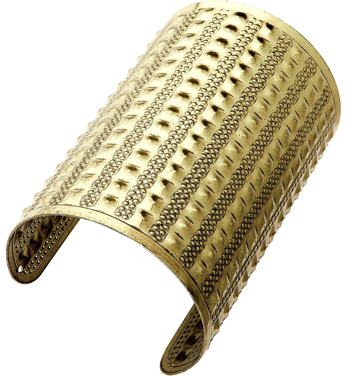 Gouden Armband Vierkante Studs