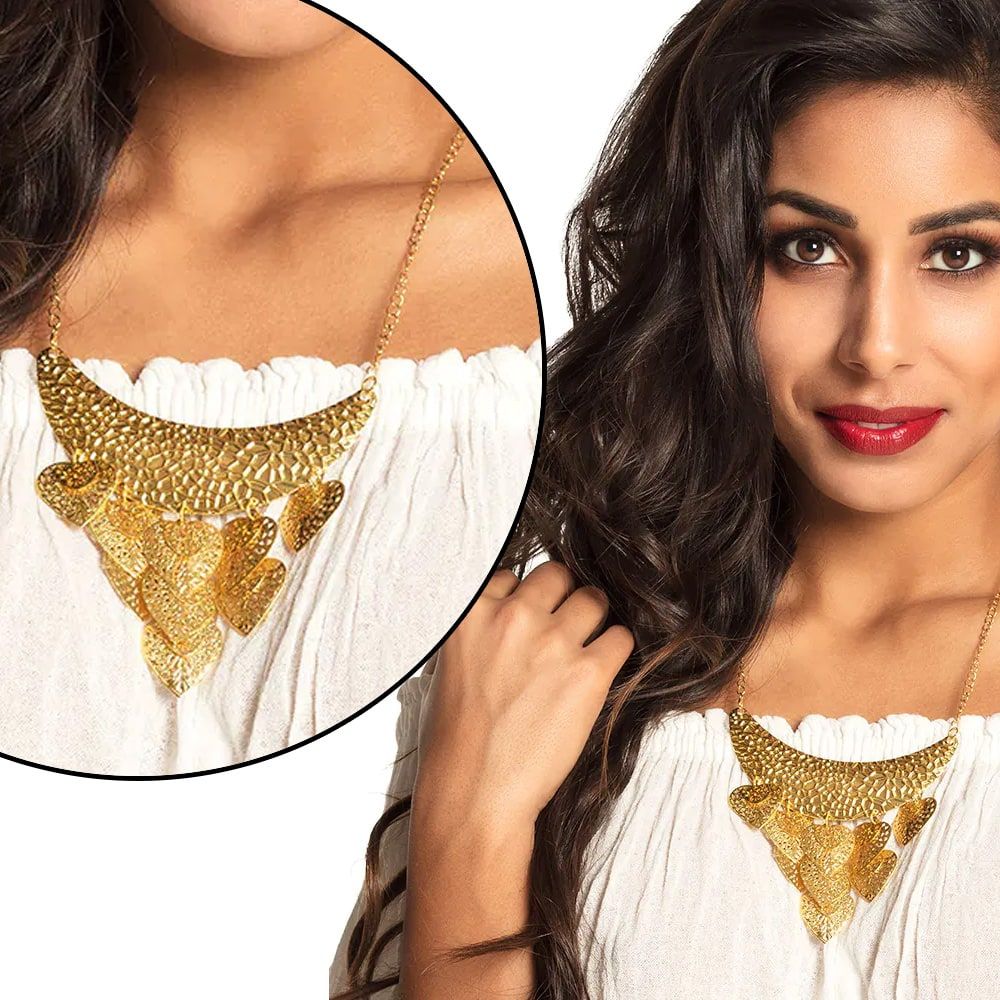 Gouden Blaadjes Gipsie Ketting