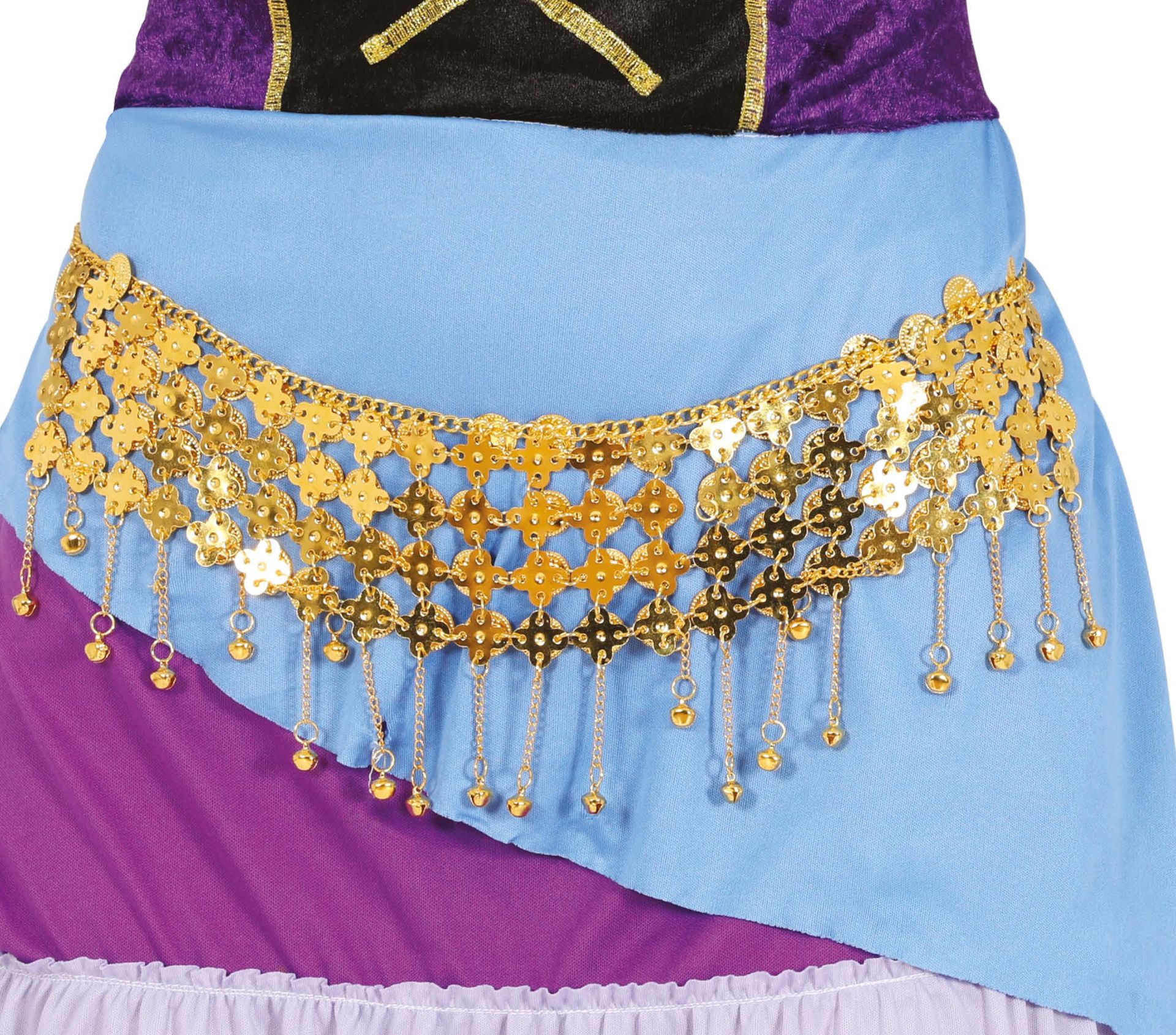 Gouden Buikdans Riem met Belletjes