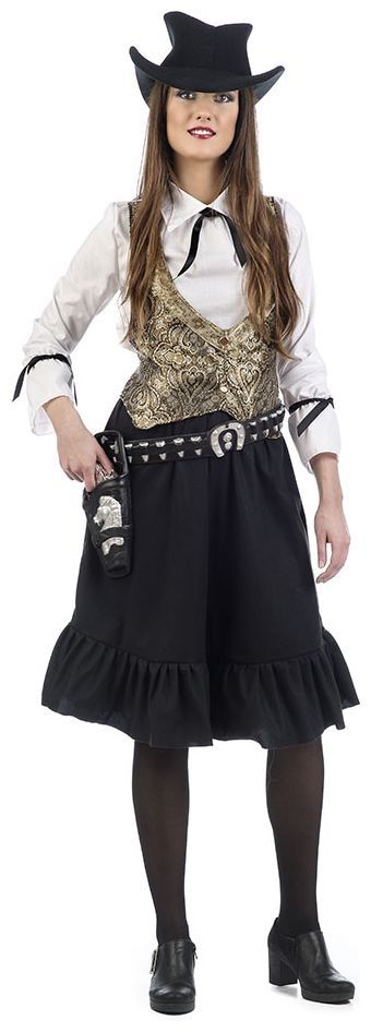 Gouden Cowgirl Ellen Kostuum