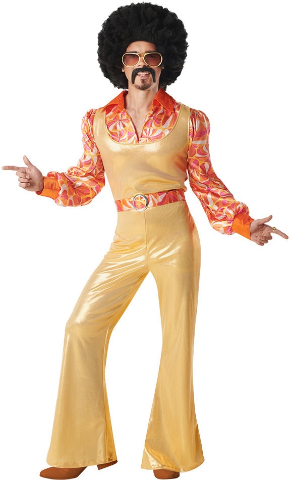 Gouden Disco Kostuum 70s Heren Funky