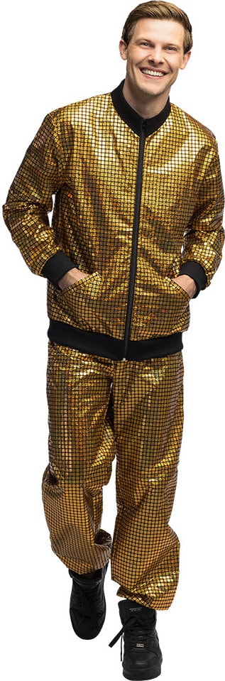 Gouden Disco Trainingspak Heren 80s