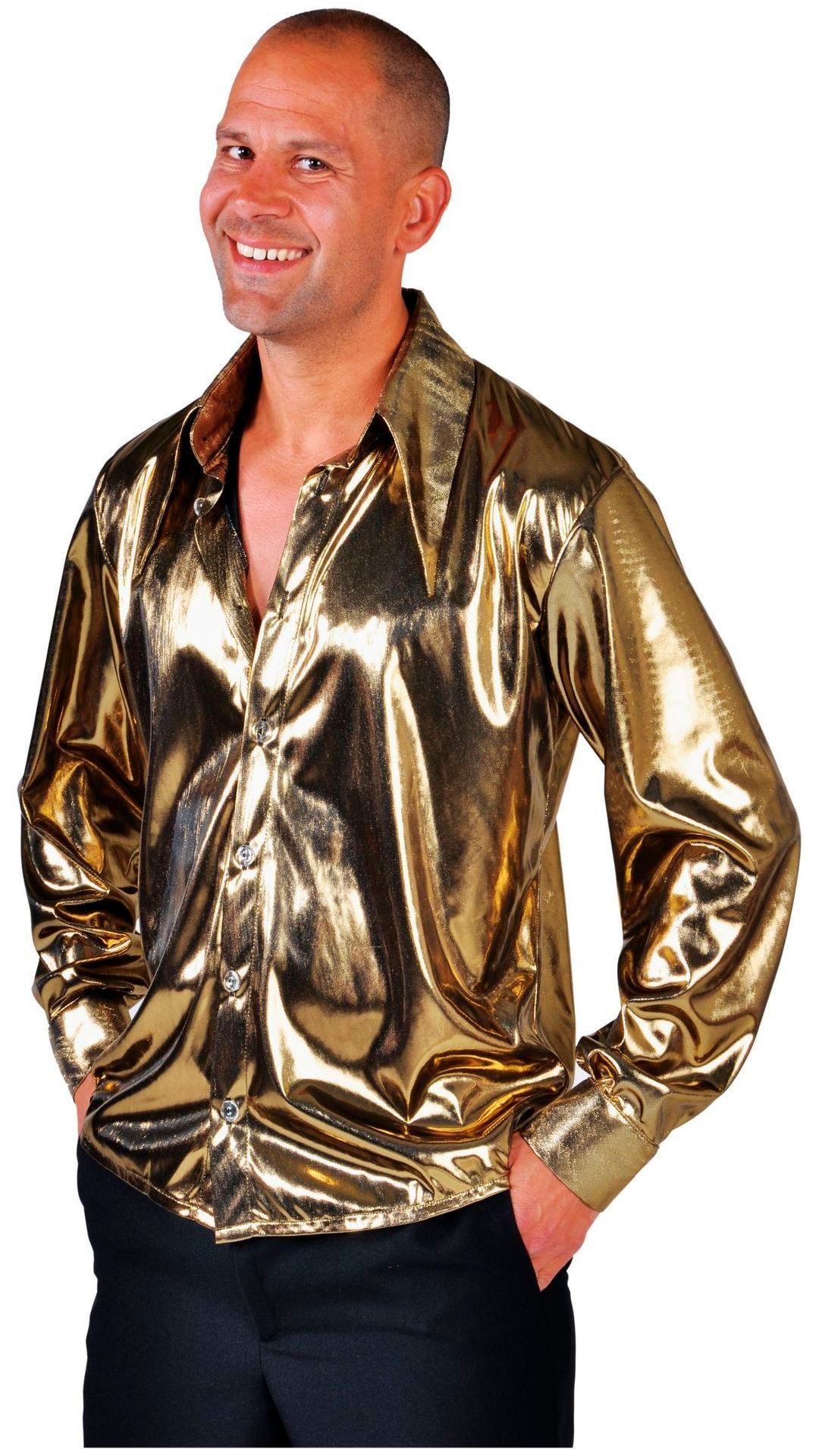 Gouden Discoblouse Heren