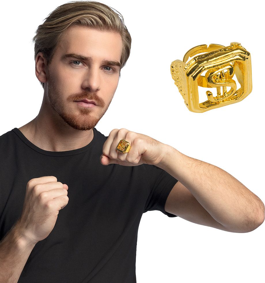 Gouden Dollar Zegel Ring
