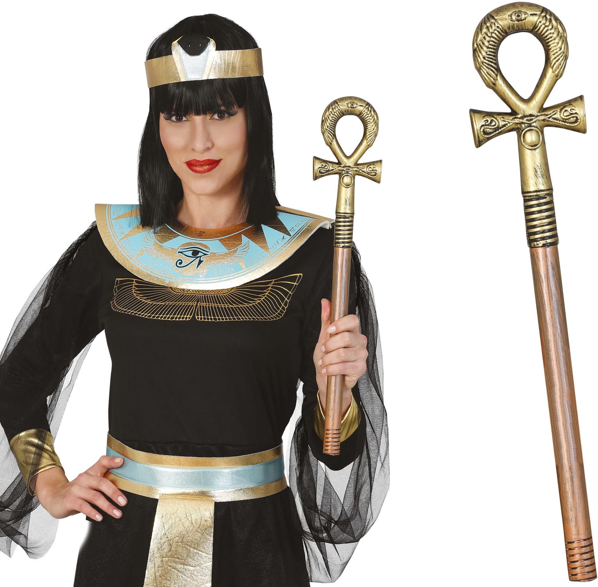 Gouden Egyptische Scepter 50cm