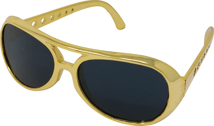Gouden Elvis Bril