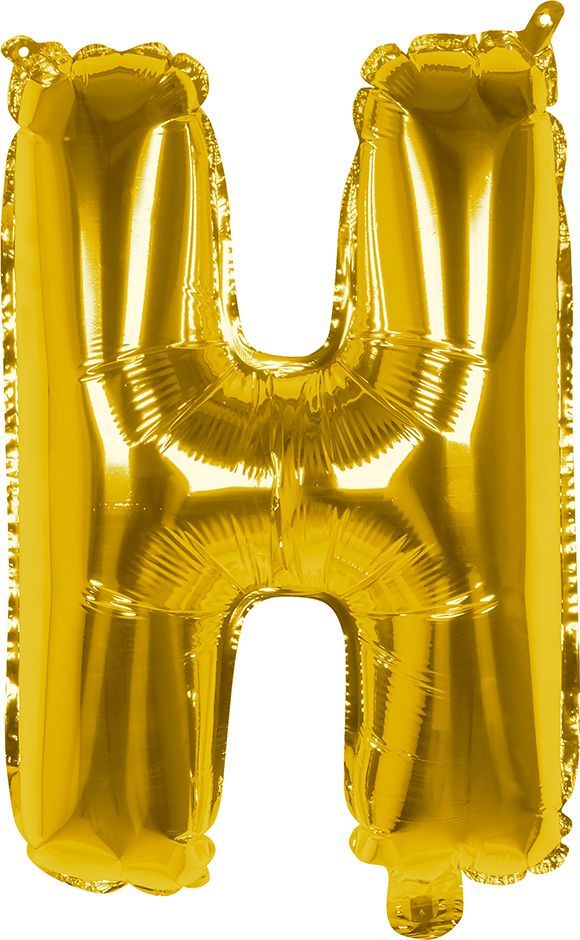 Gouden Folieballon Letter H