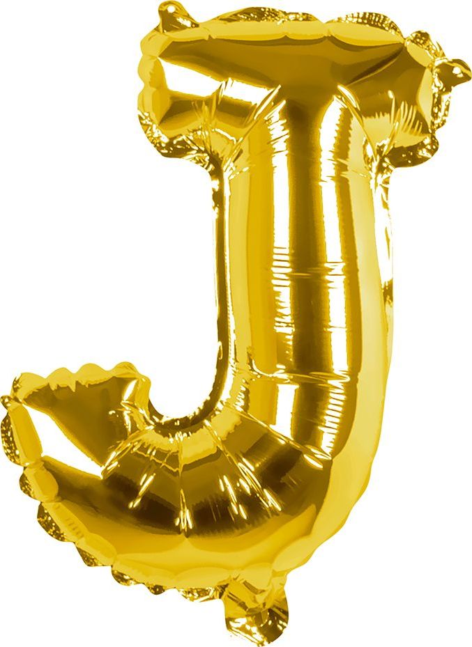 Gouden Folieballon Letter J