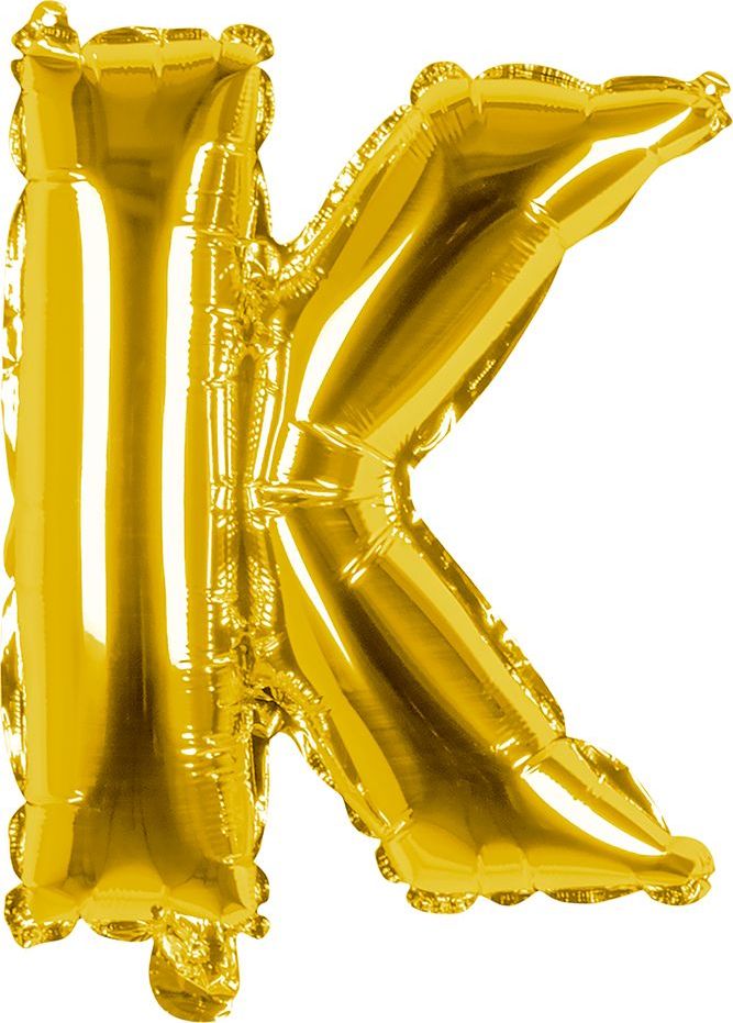 Gouden Folieballon Letter K
