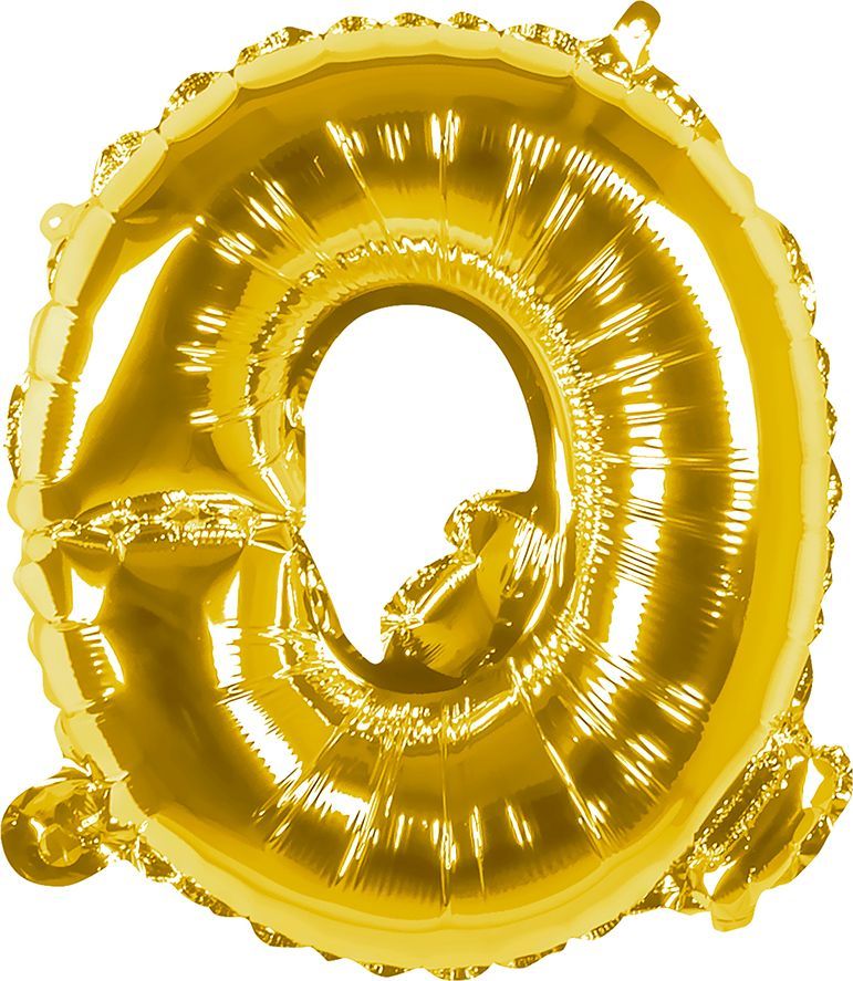 Gouden Folieballon Letter Q