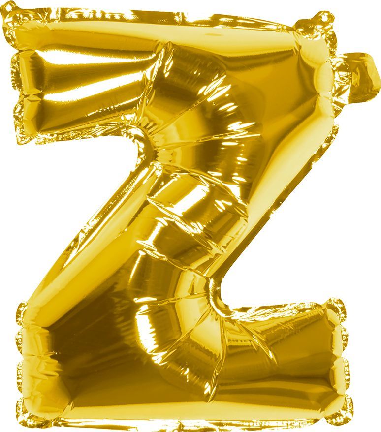 Gouden Folieballon Letter Z