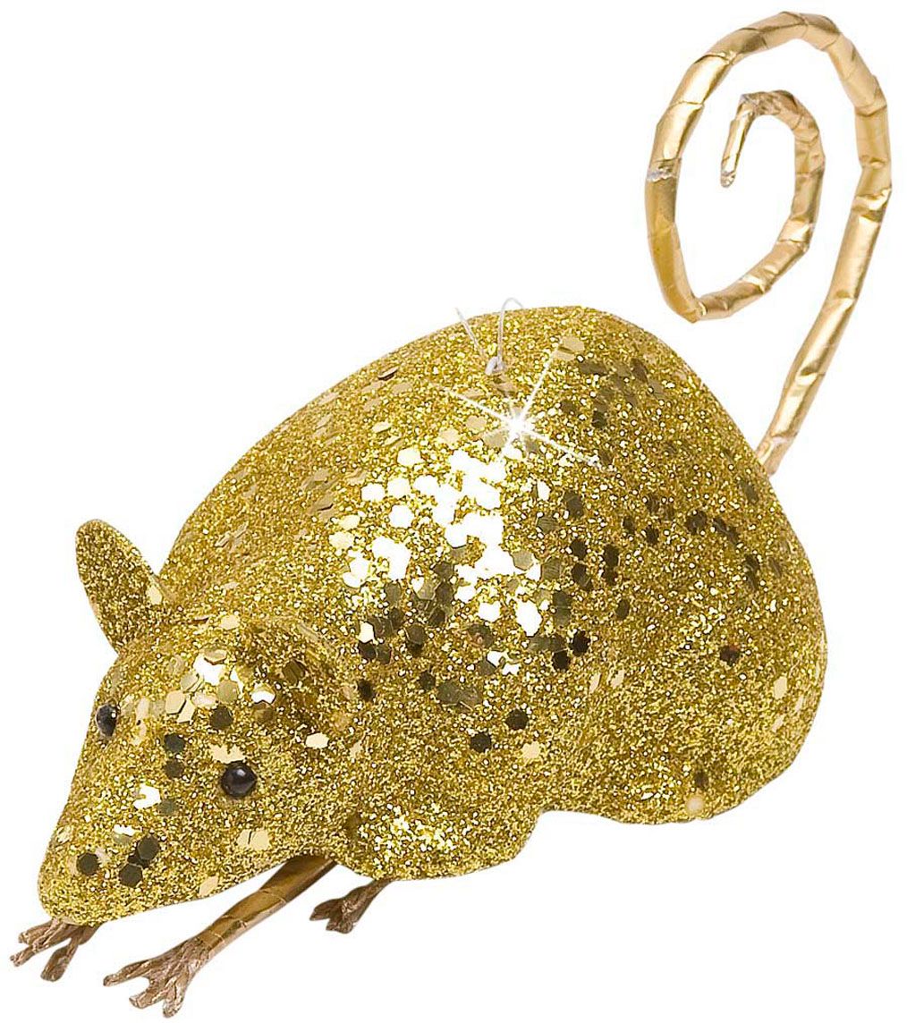 Gouden Glitter Muis Decoratie