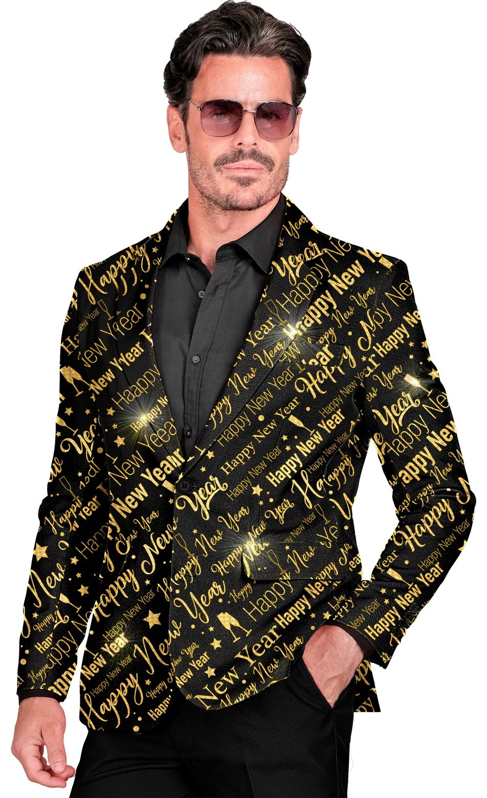 Gouden Happy New Year Colbert Heren