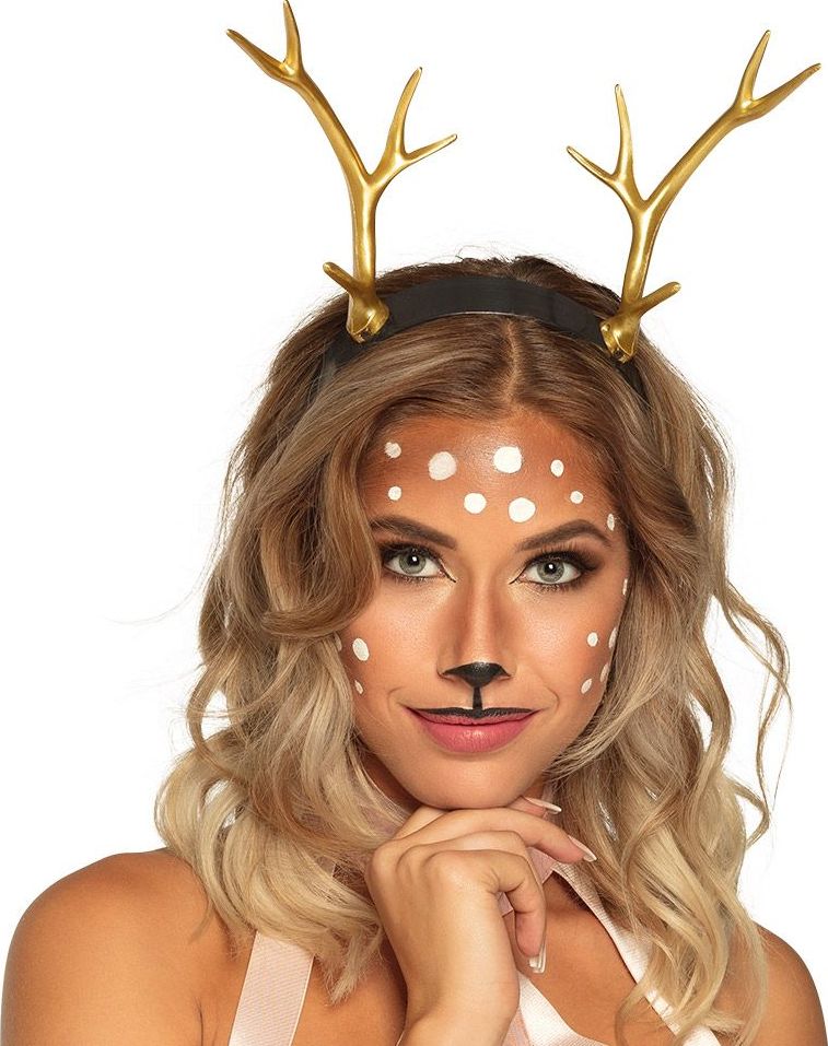 Gouden Hertjes Tiara met Hoorns