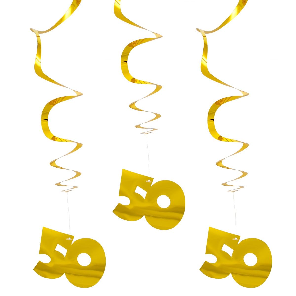 Gouden huwelijk 50 jaar swirl decoratie