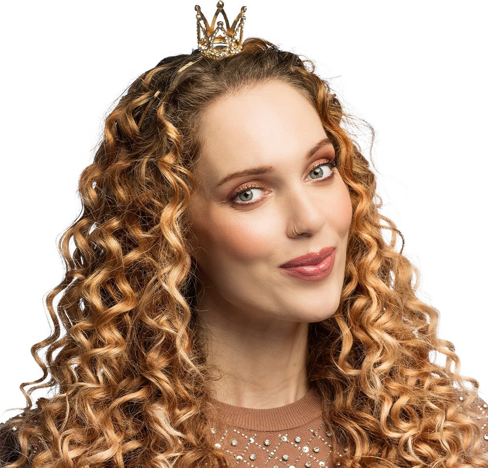 Gouden Koningin Diadeem Dames