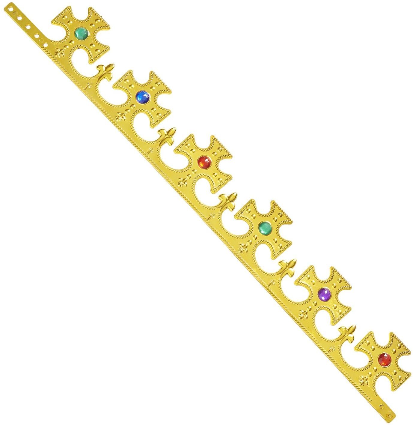 Gouden koningskroon met juwelen