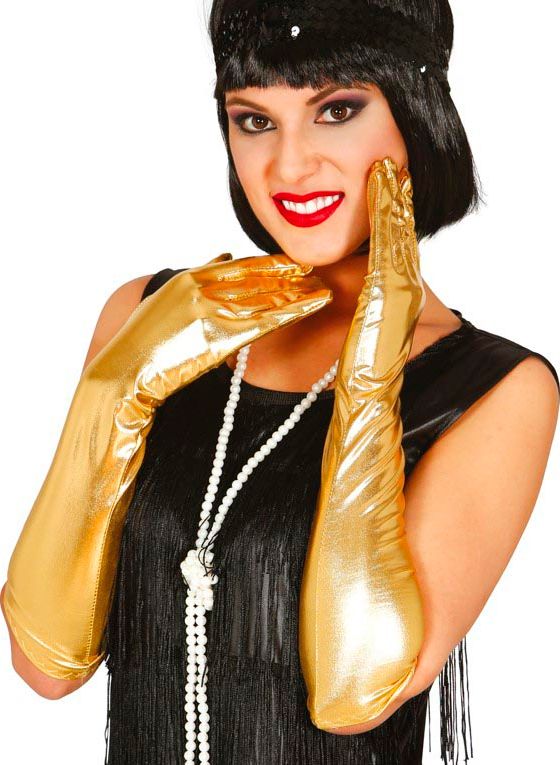 Gouden Lange Handschoenen