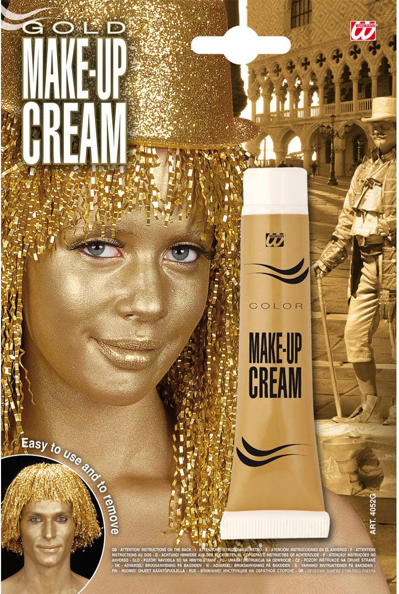 Gouden make-up in tube