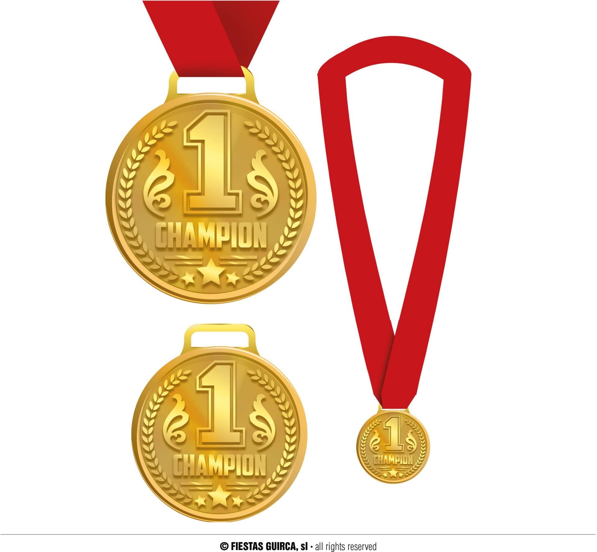 Gouden Medaille Kampioen Nummer 1