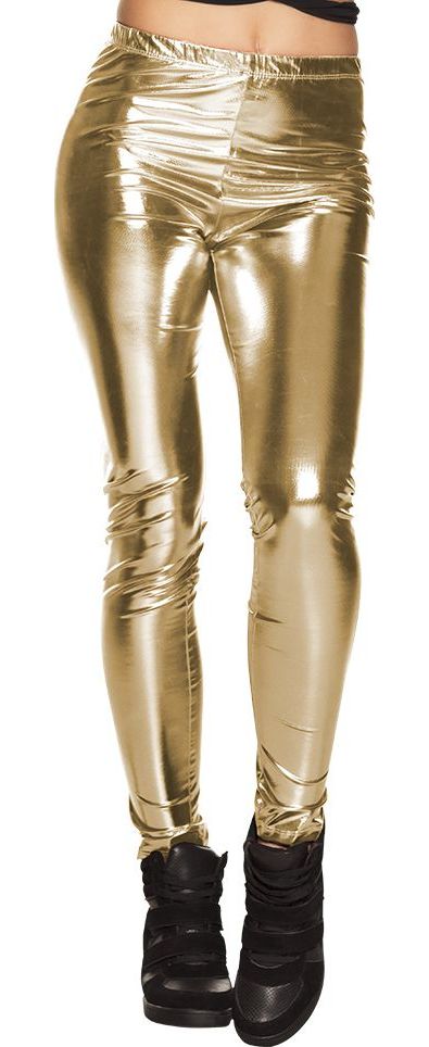 Gouden Metallic Festival Legging