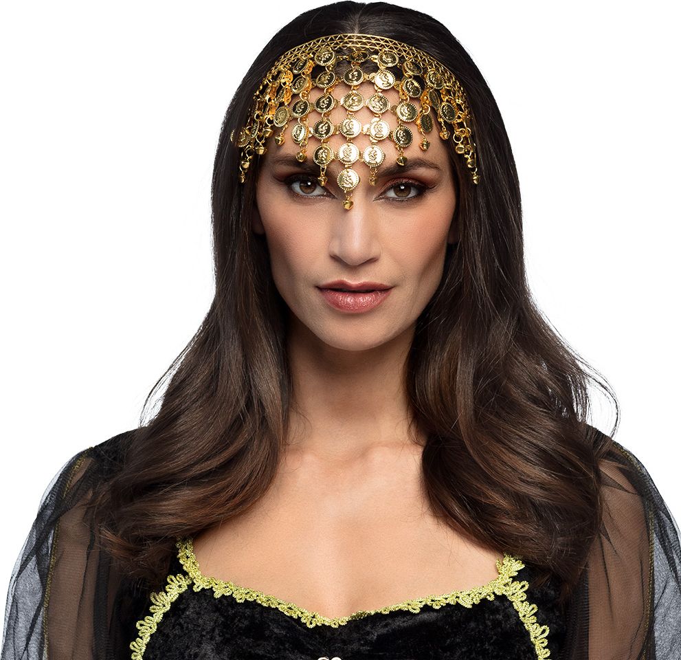 Gouden Muntjes Hoofdband Buikdanseres