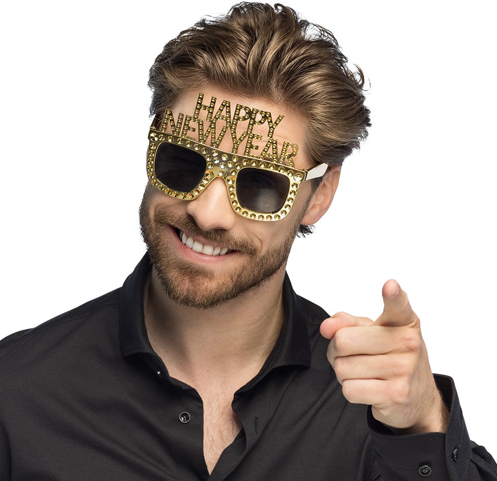 Gouden Oud en Nieuw Partybril