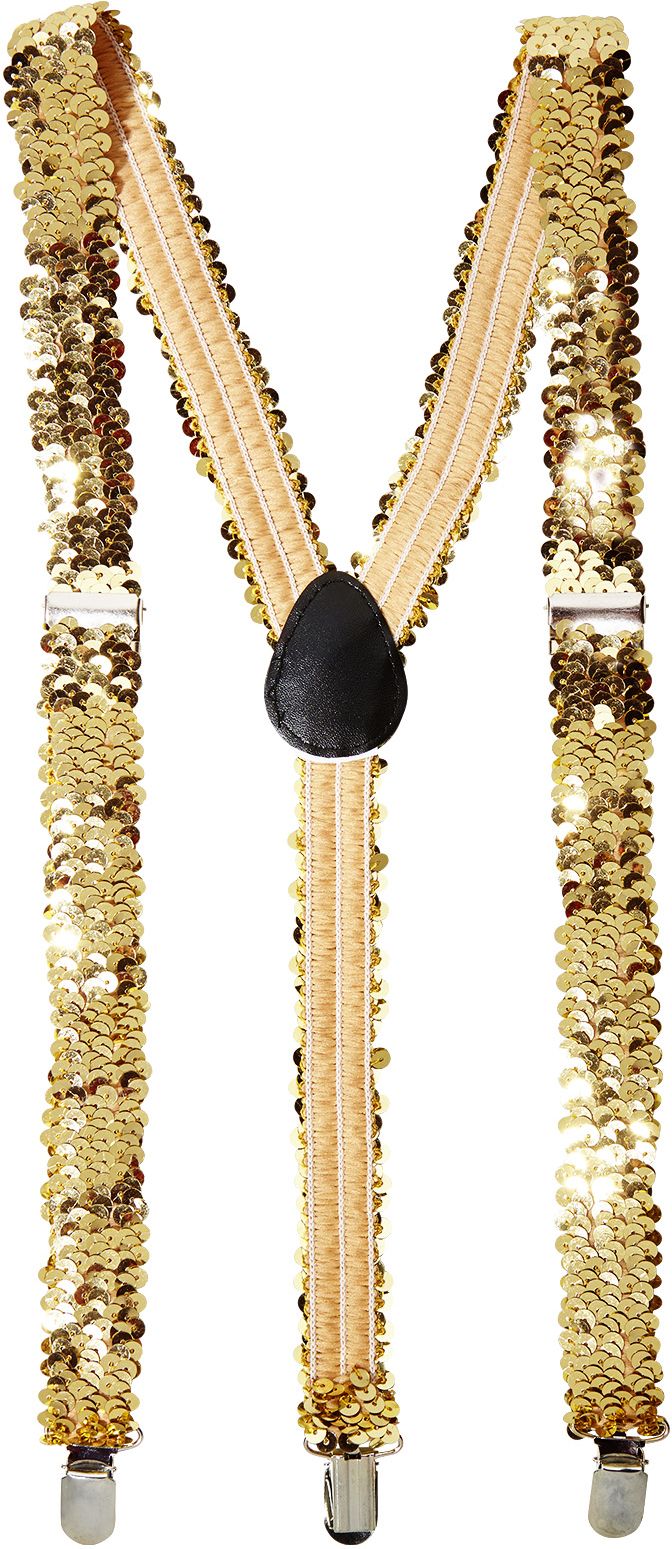 Gouden Pailletten Bretels