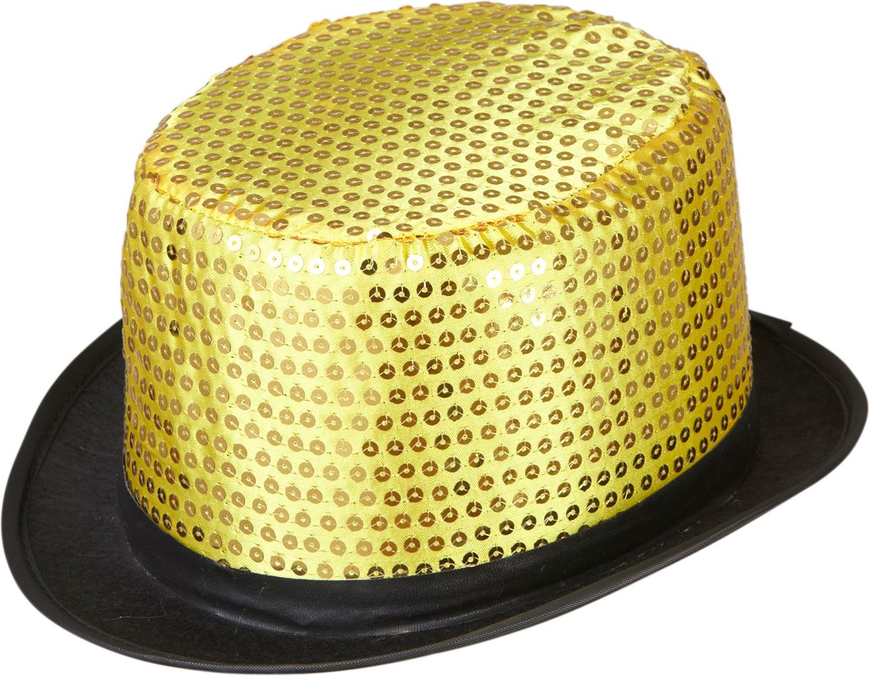 Gouden Pailletten Hoge Hoed