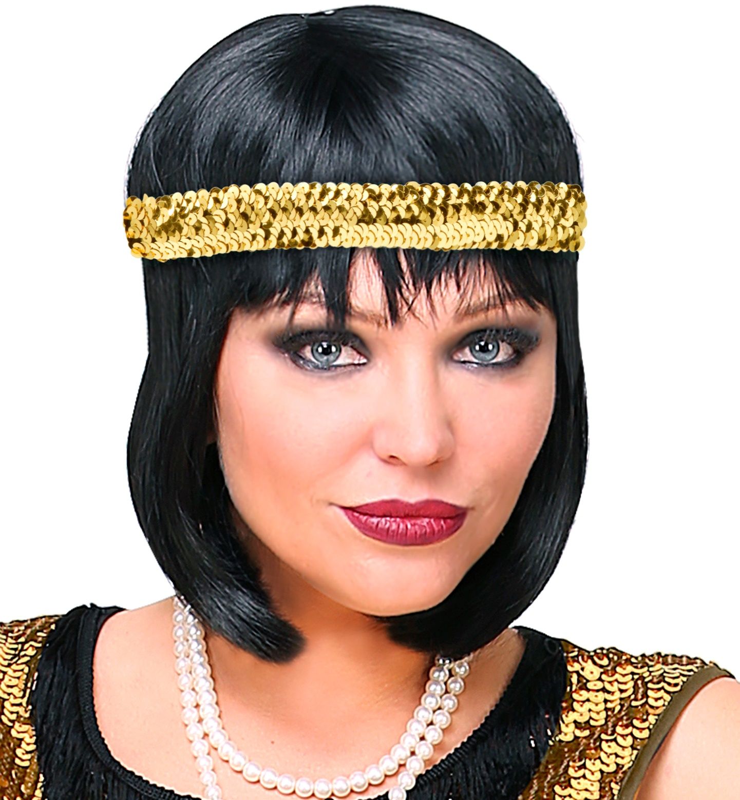 Gouden pailletten hoofdband