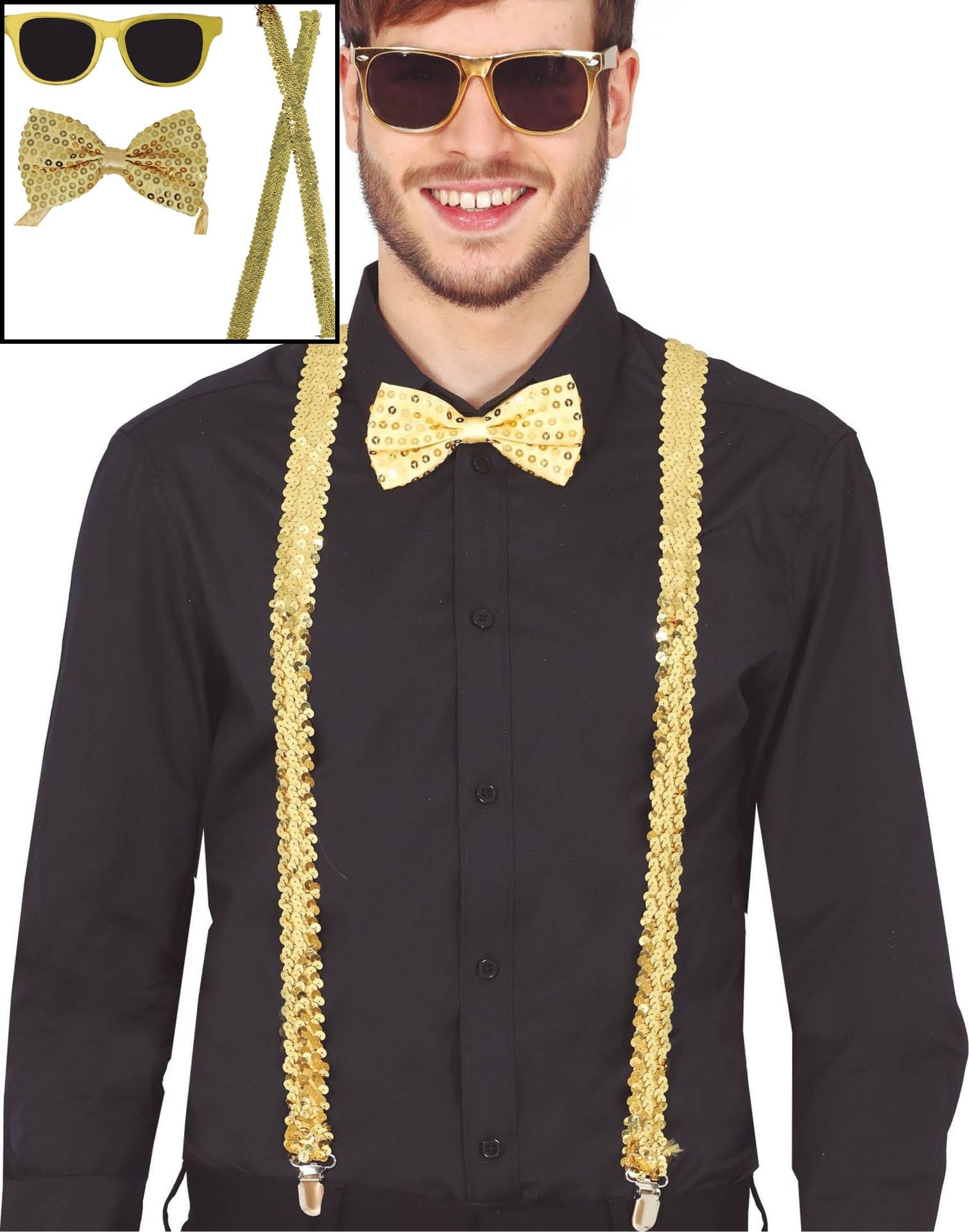 Gouden Pailletten Thema Set