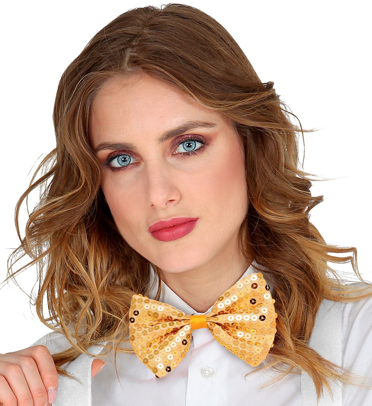 Gouden Pailletten Vlinderdas