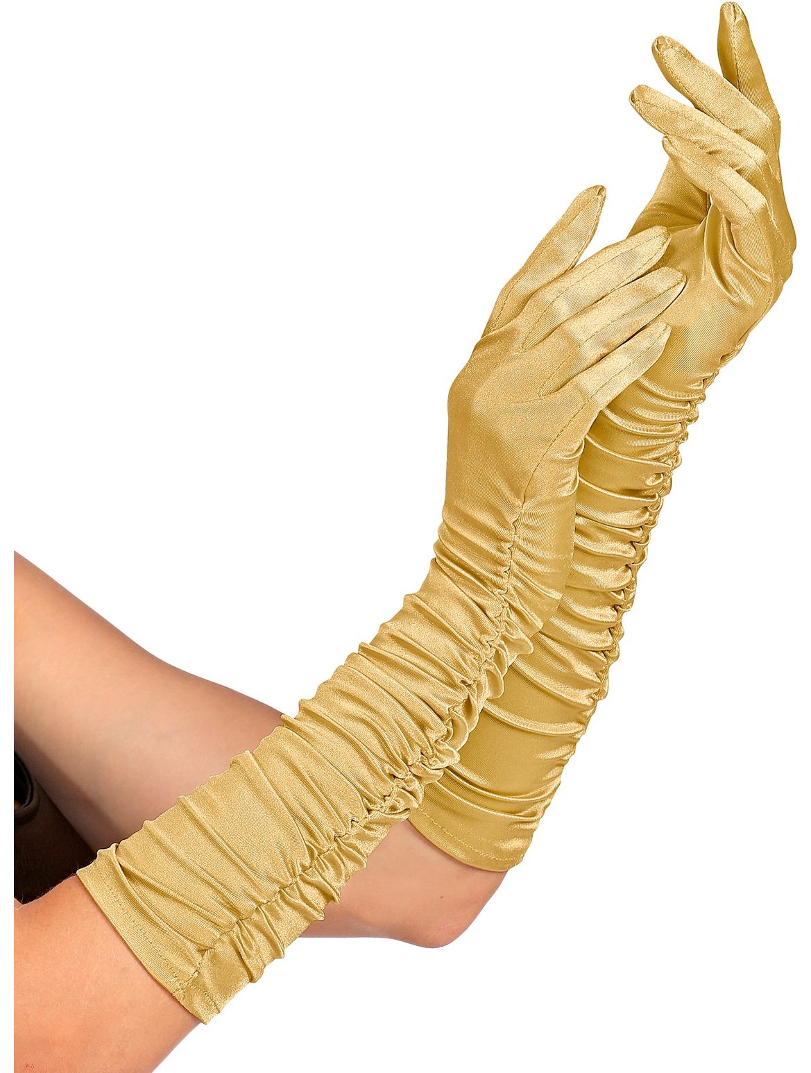 Gouden Plisse Handschoenen