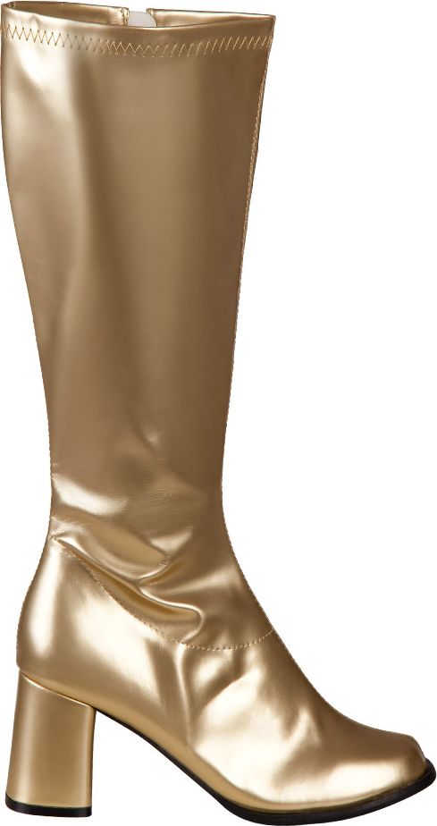 Gouden retro disco laarzen