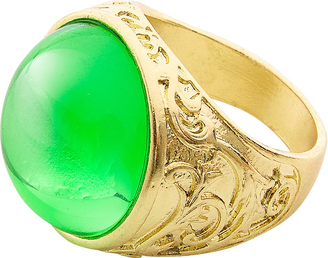 Gouden Ring met Groen Juweel
