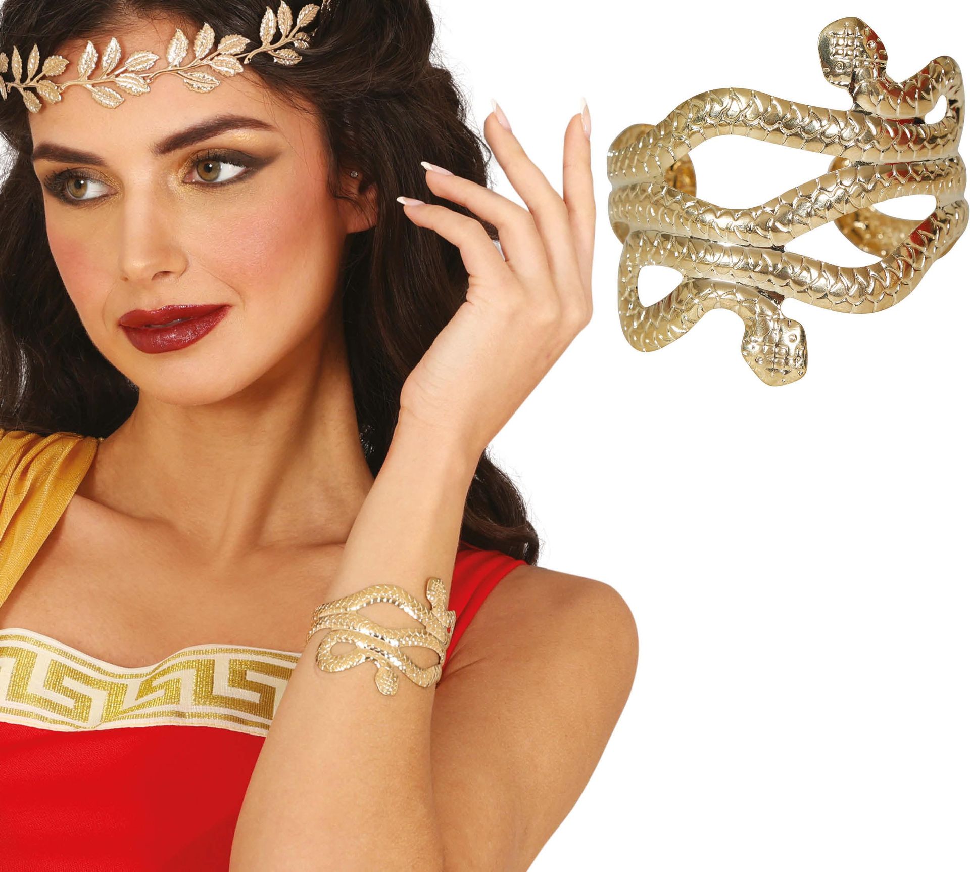 Gouden Romeinse Slangenarmband