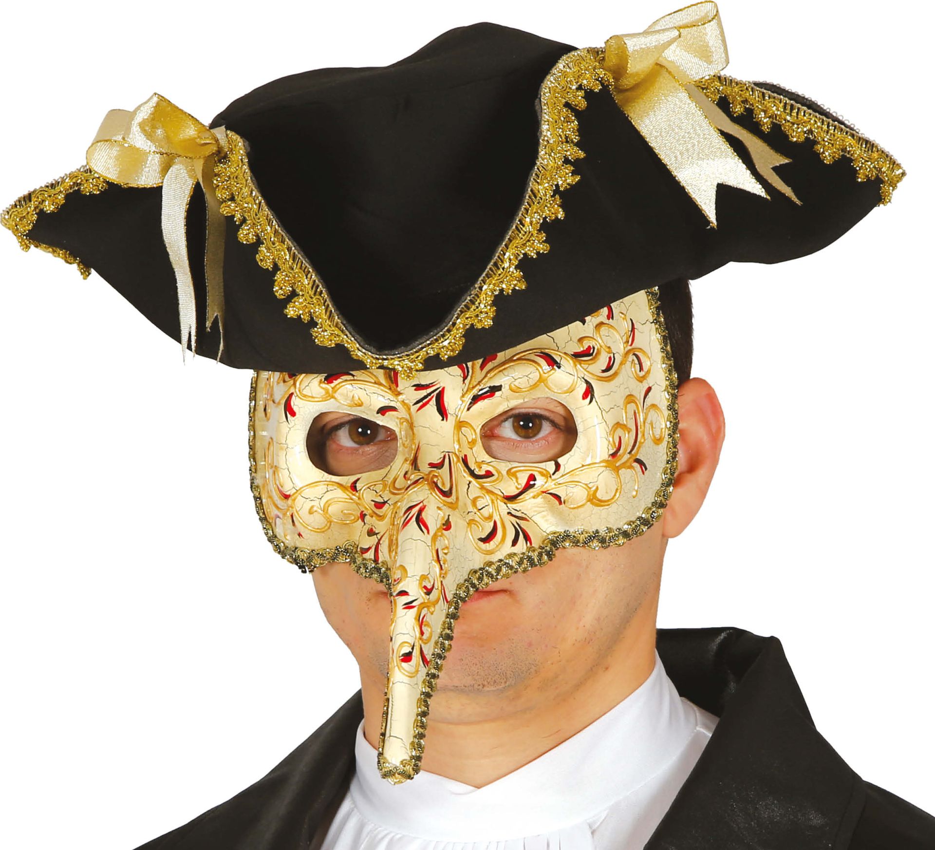 Gouden Venetiaans Masker met Neus