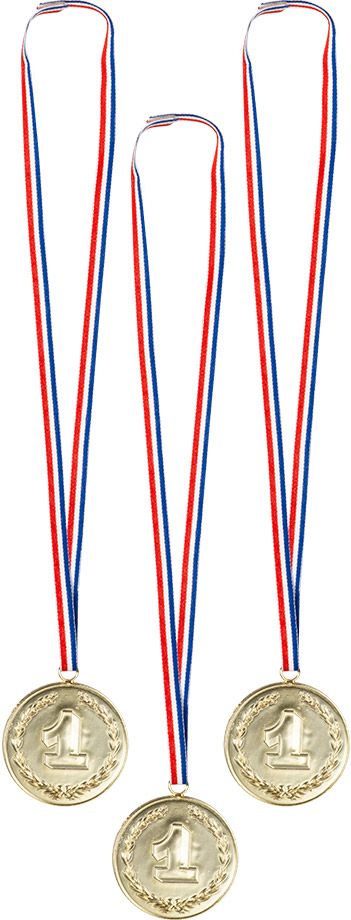 Gouden winnaars nummer 1 medailles