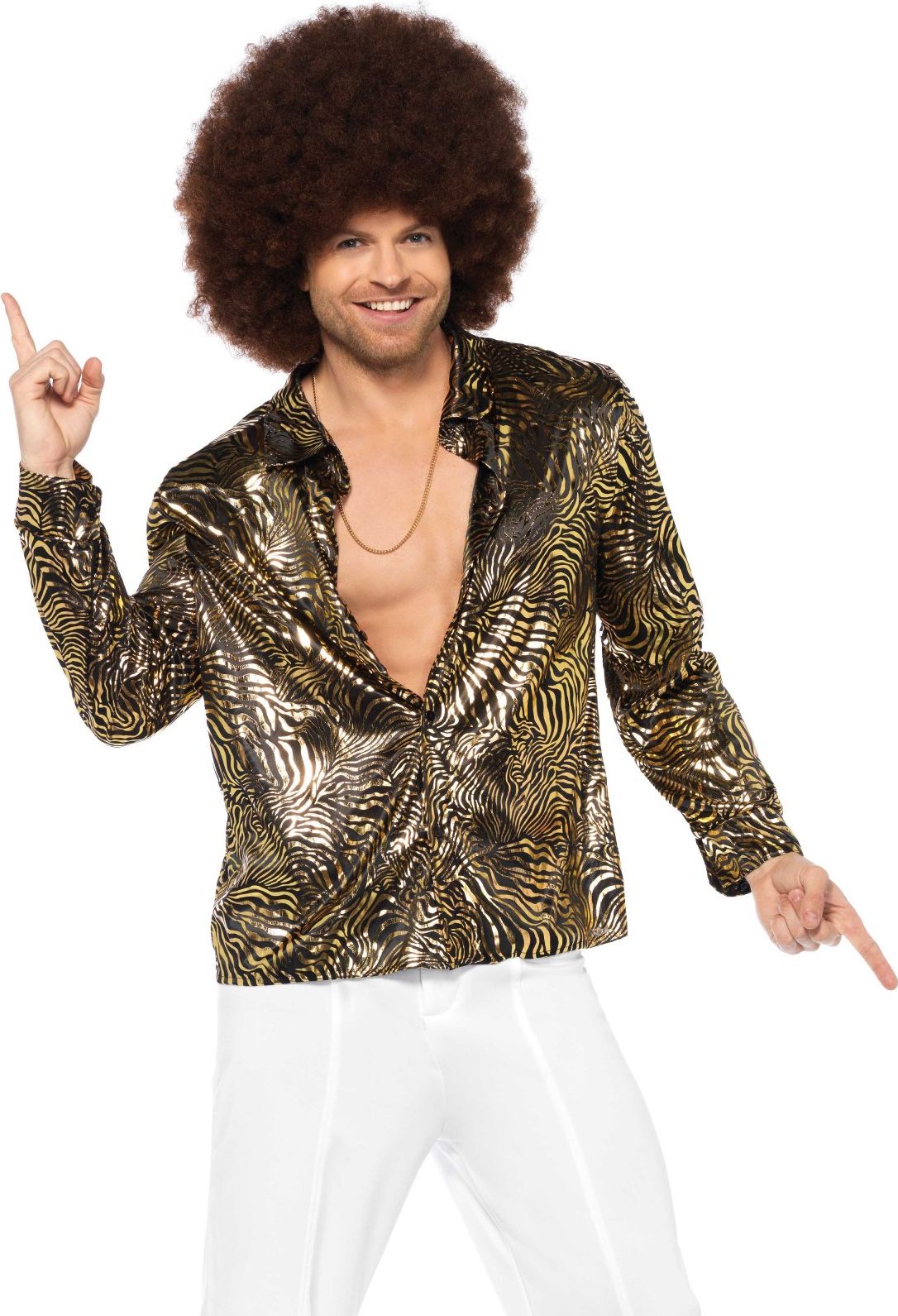 Gouden Zebra Disco Blouse