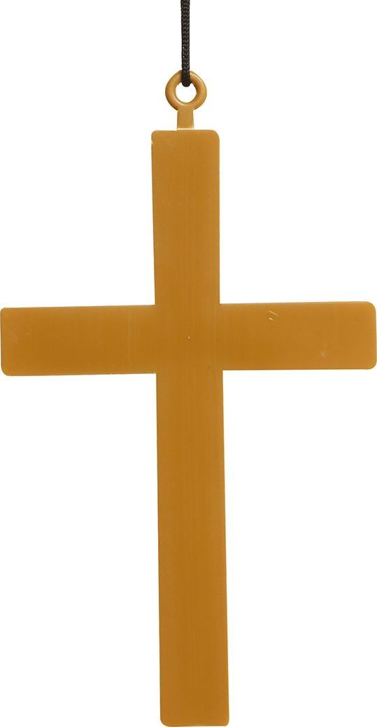Goudkleurige Groot Kruis Ketting