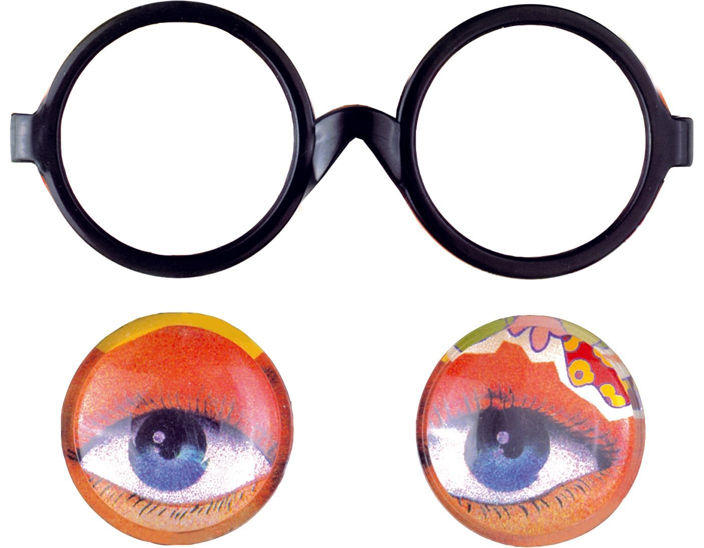 Grappige Bril met Grote Ogen