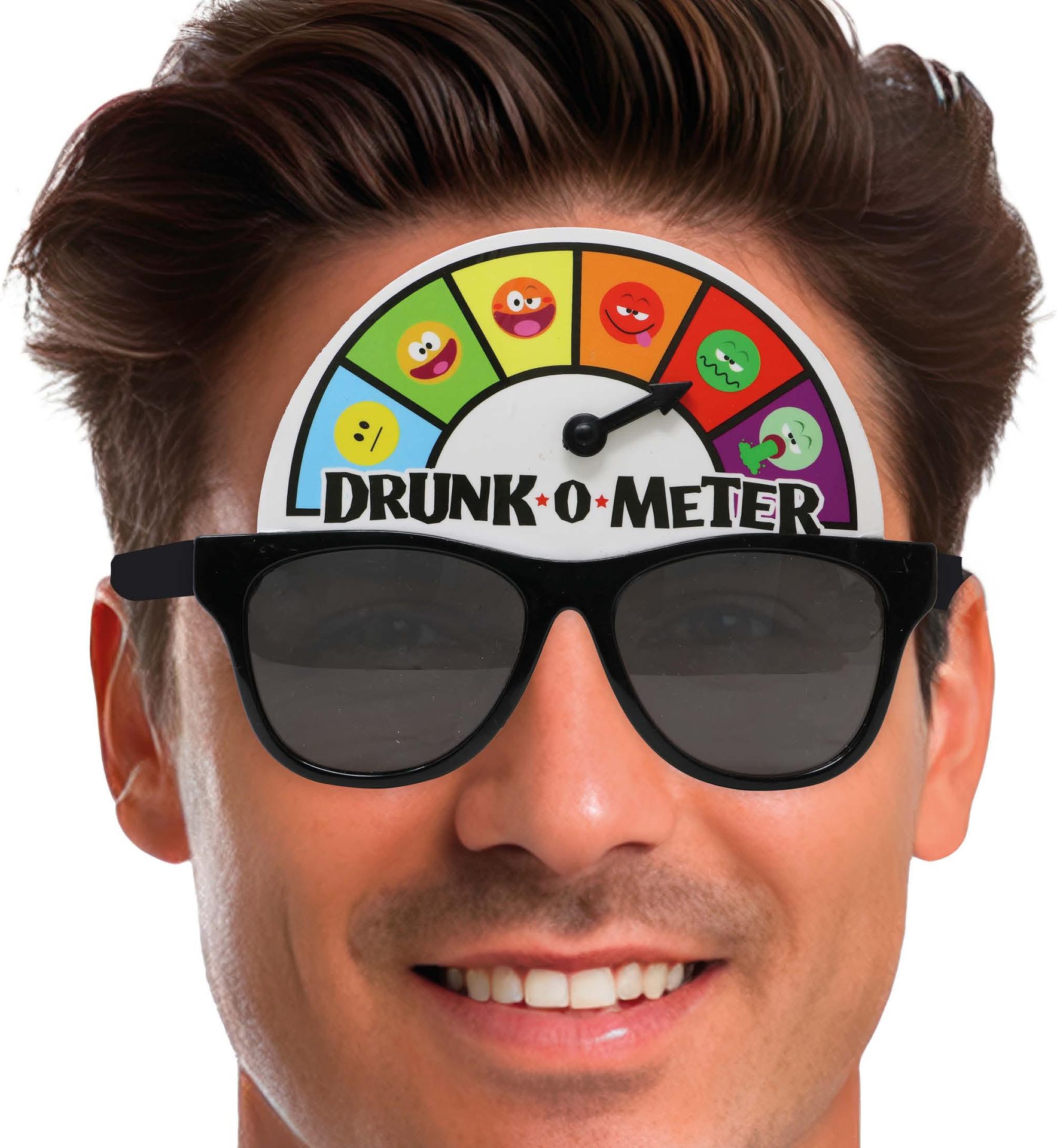 Grappige Drunk'O'Meter Bril Zwart