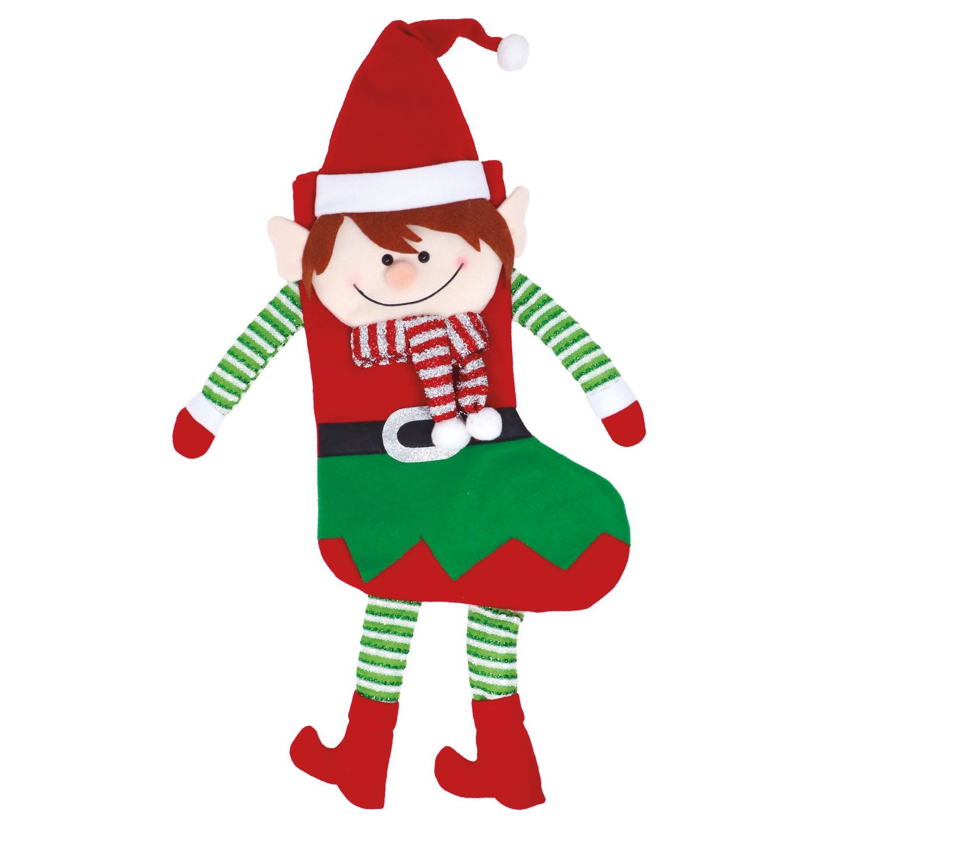 Grappige Kerst Elf Cadeau Sok Kerstmis 57cm