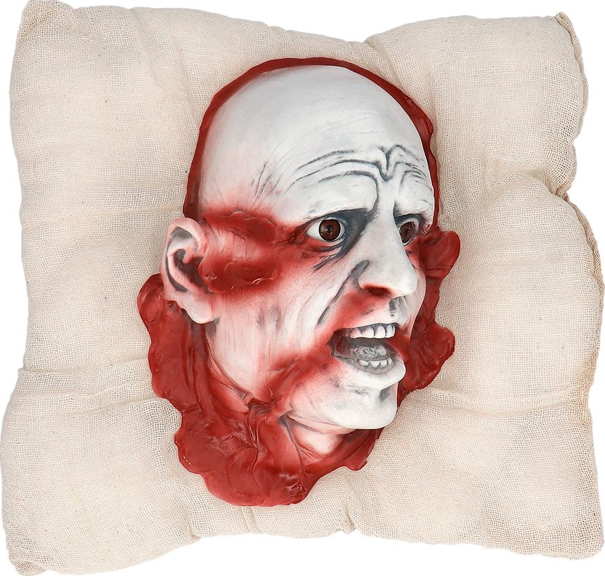 Griezelig Halloween Kussen met Afgesneden Hoofd