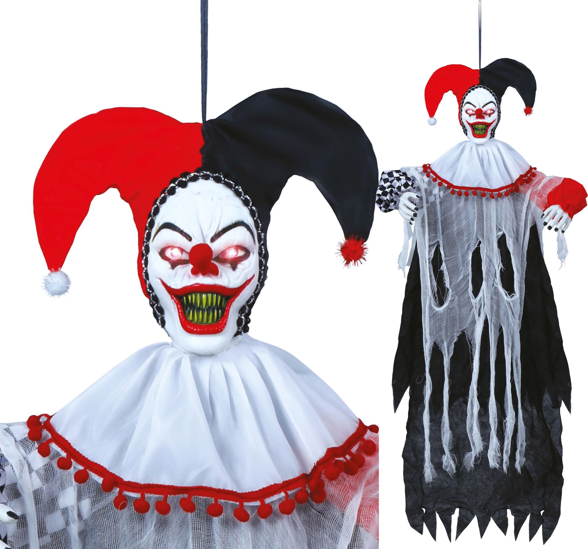 Griezelige Clown Decoratie Hanger Halloween