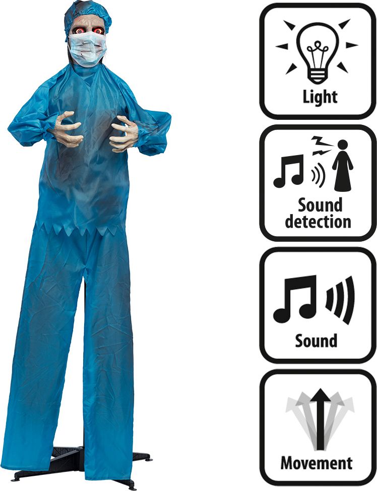 Griezelige Dokter Halloween Decoratie Licht. Geluid & Beweging