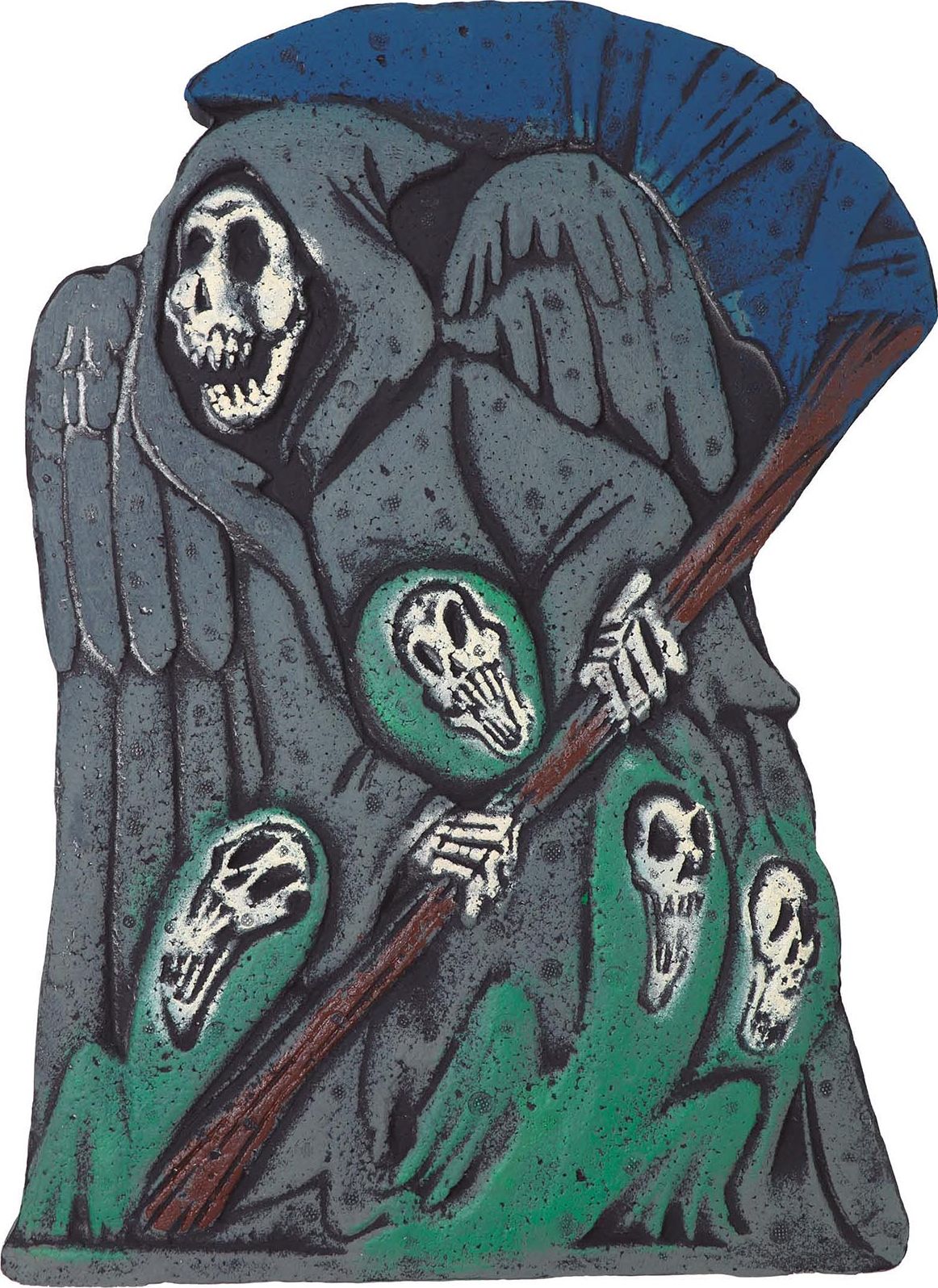 Griezelige Grim Reaper Grafsteen