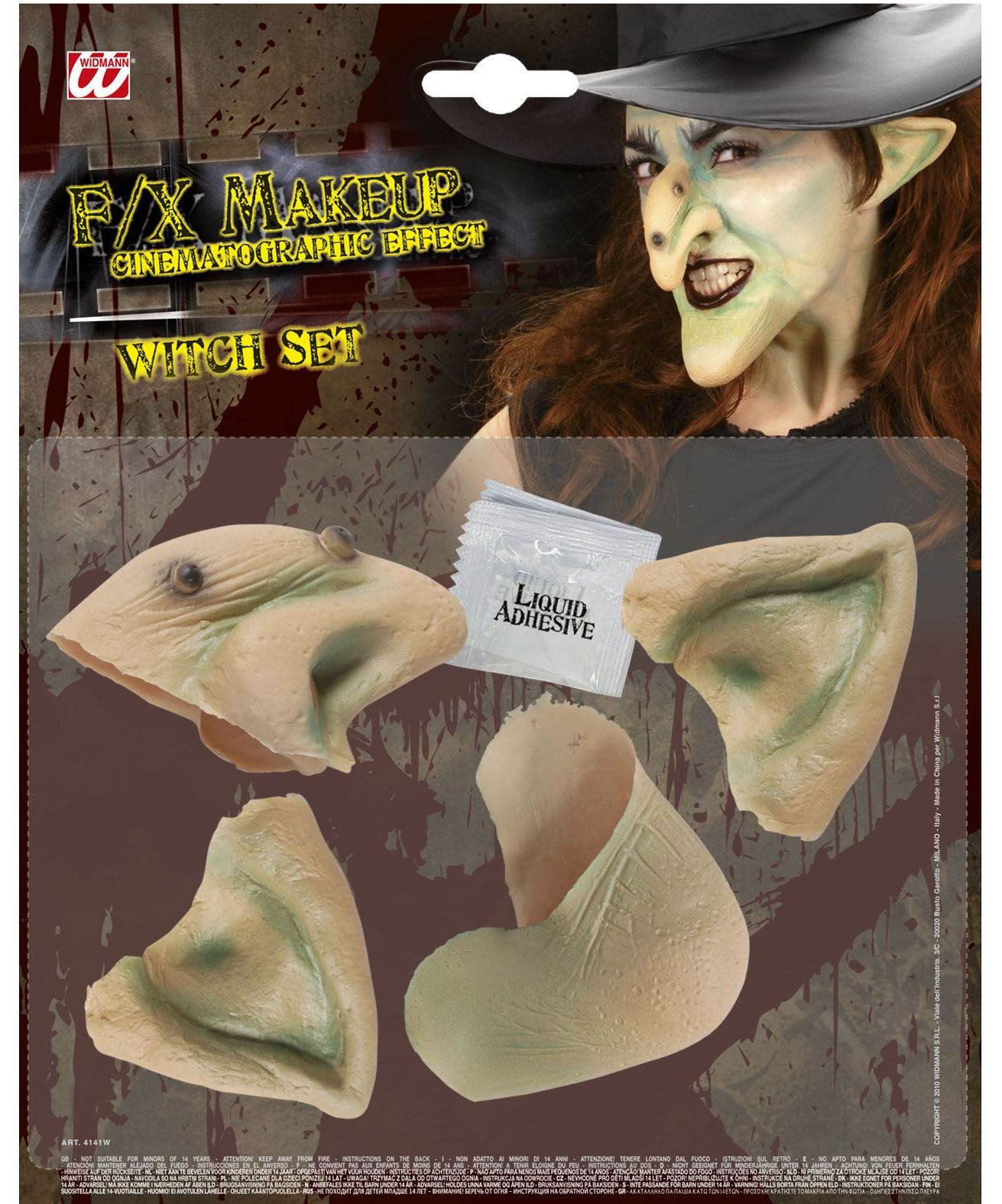Griezelige Heks Latex Make-Up Set