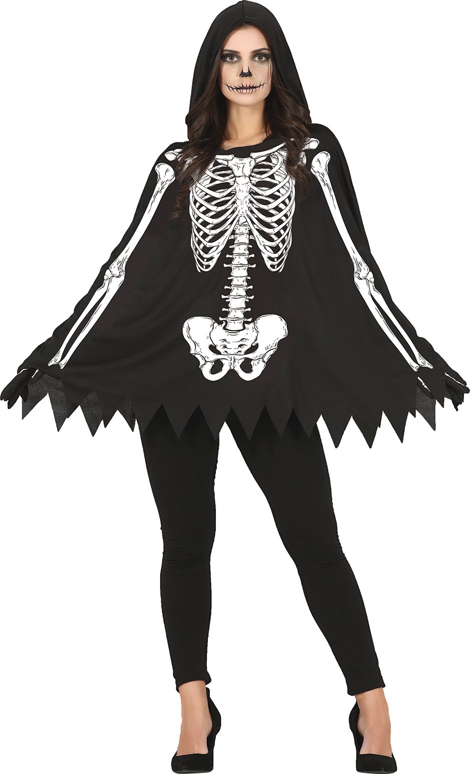 Griezelige Skelet Poncho